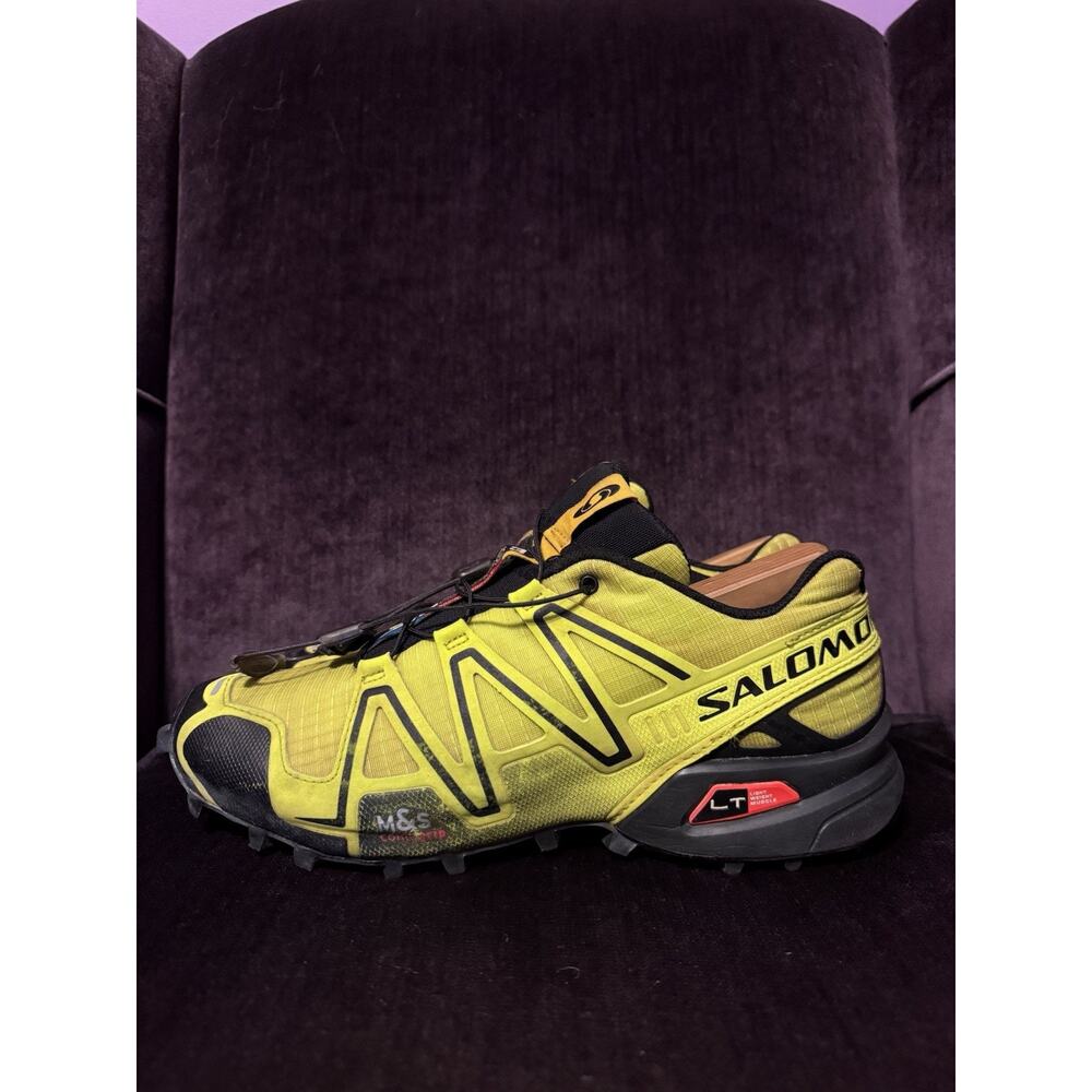 Salomon SpeedCross 3 Pro Trail Running Shoes Sneakers Neon Women’s 8 (366735)